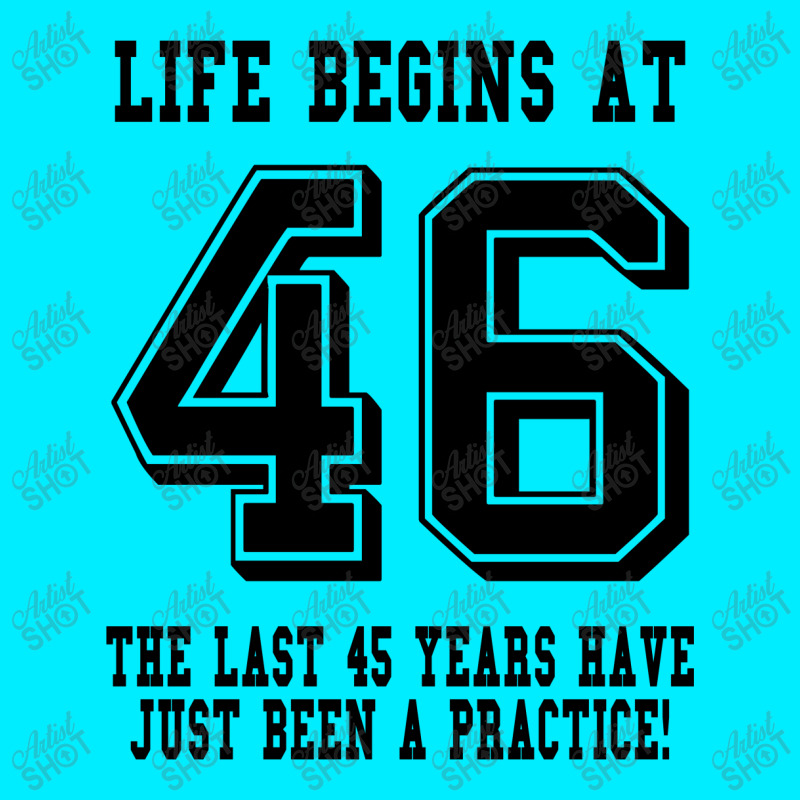 46th Birthday Life Begins At 46 Face Mask | Artistshot