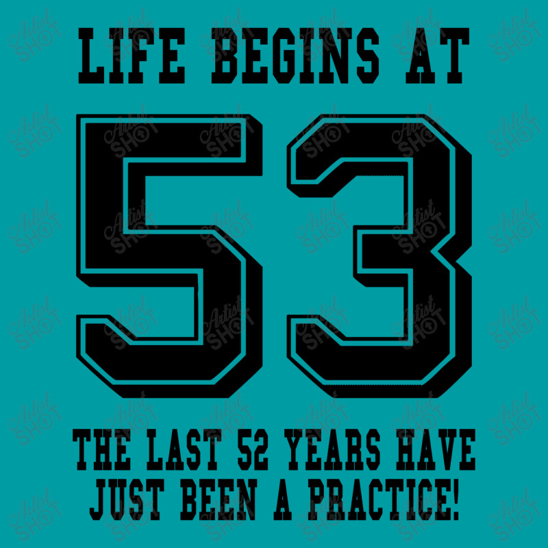 53rd Birthday Life Begins At 53 Face Mask | Artistshot