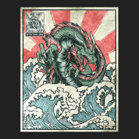 Japanese Dragon Great Wave Off Kanagawa Basic T-shirt | Artistshot