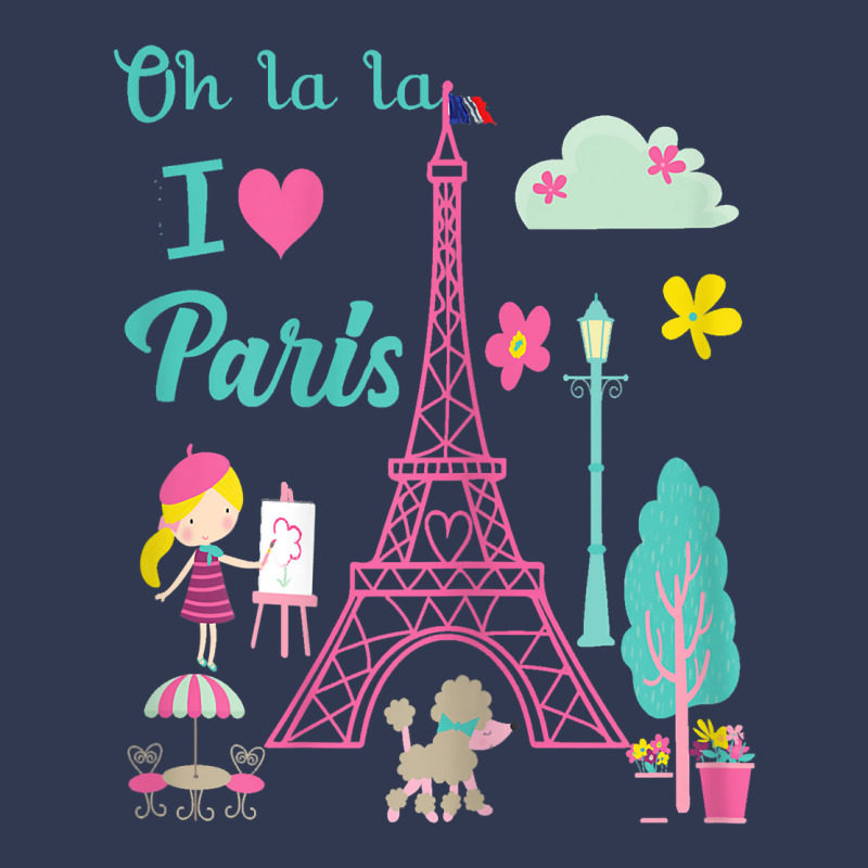 Oh La La I Love Paris Eiffel Tower French Traditio Basic T-shirt by yucalsye | Artistshot