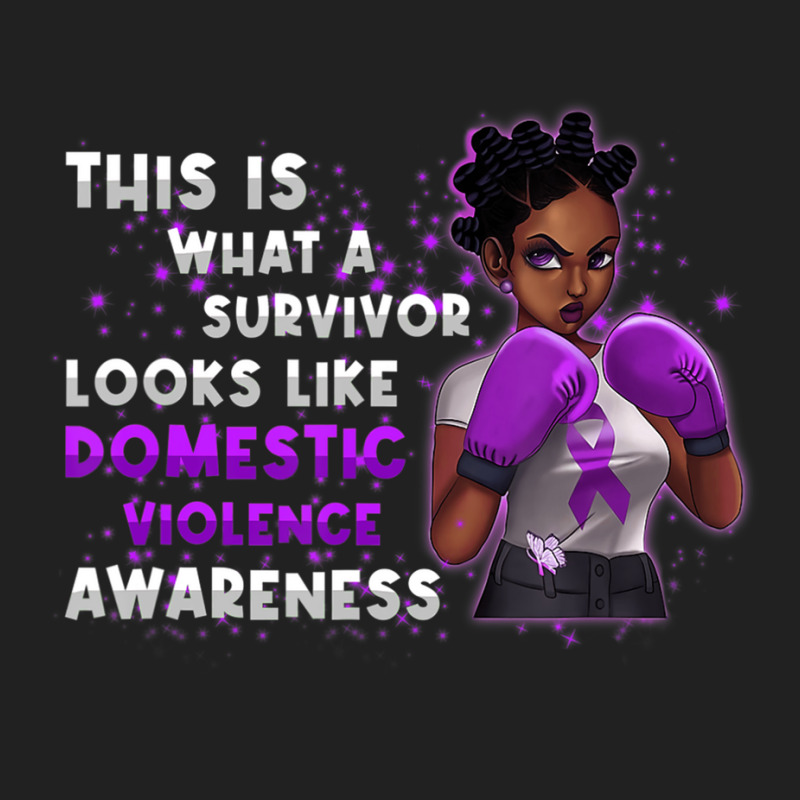 Womens Survivor Domestic Violence Awareness Purple Basic T-shirt | Artistshot