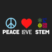 Peace Love Stem Science Technology Engineering Mat Basic T-shirt | Artistshot