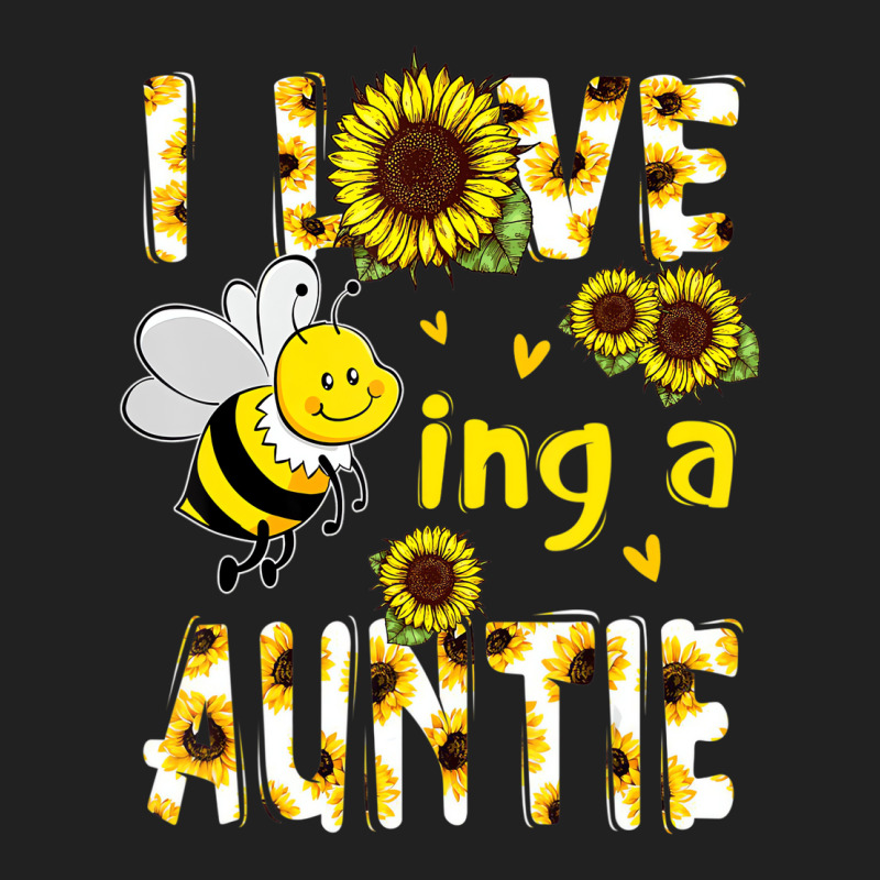 I Love Being A Auntie Sunflower Bee, Mother's Day Basic T-shirt | Artistshot