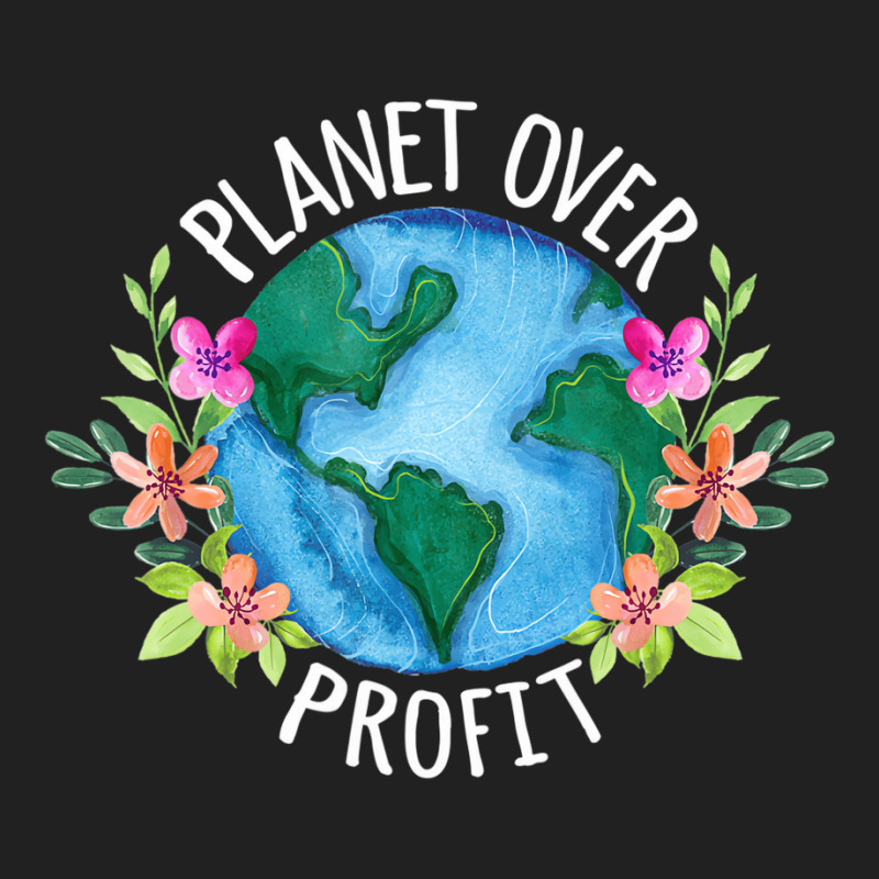 Planet Over Profit Save The Earth Campaign Awarene Basic T-shirt by worrekal | Artistshot