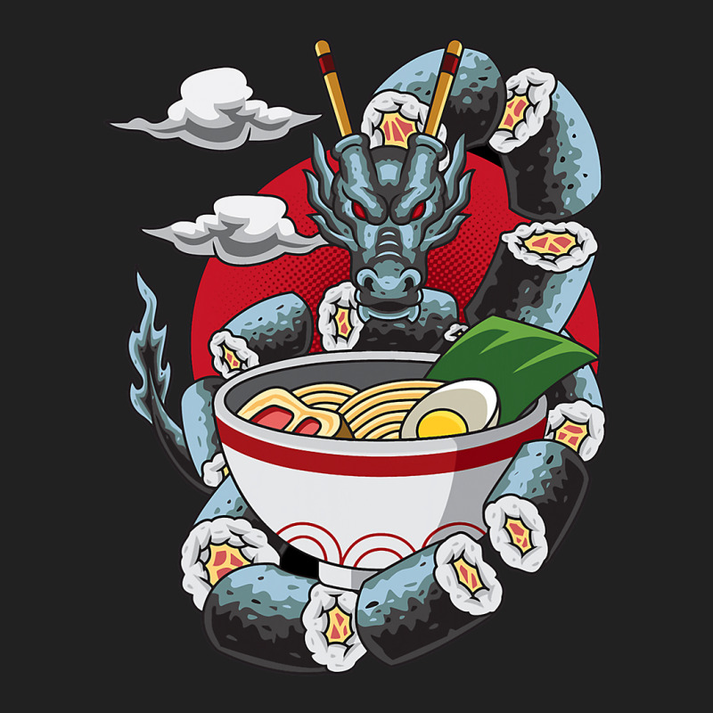 Dragon Oriental Sushi Design Basic T-shirt | Artistshot