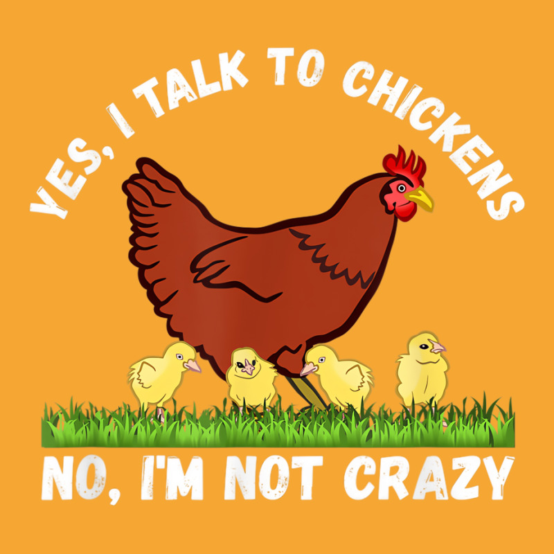 Yes I Talk To Chickens, No I'm Not Crazy   Funny F Basic T-shirt | Artistshot