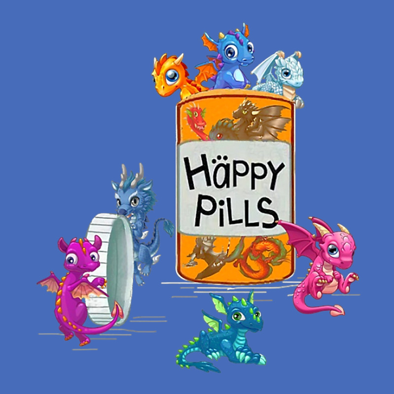 Dragon Pills Happy Medicine Basic T-shirt by whoretacarpal | Artistshot