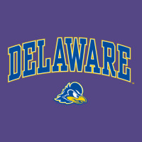 Delaware Fightin' Blue Hens Arch Over Heather Gray Basic T-shirt | Artistshot