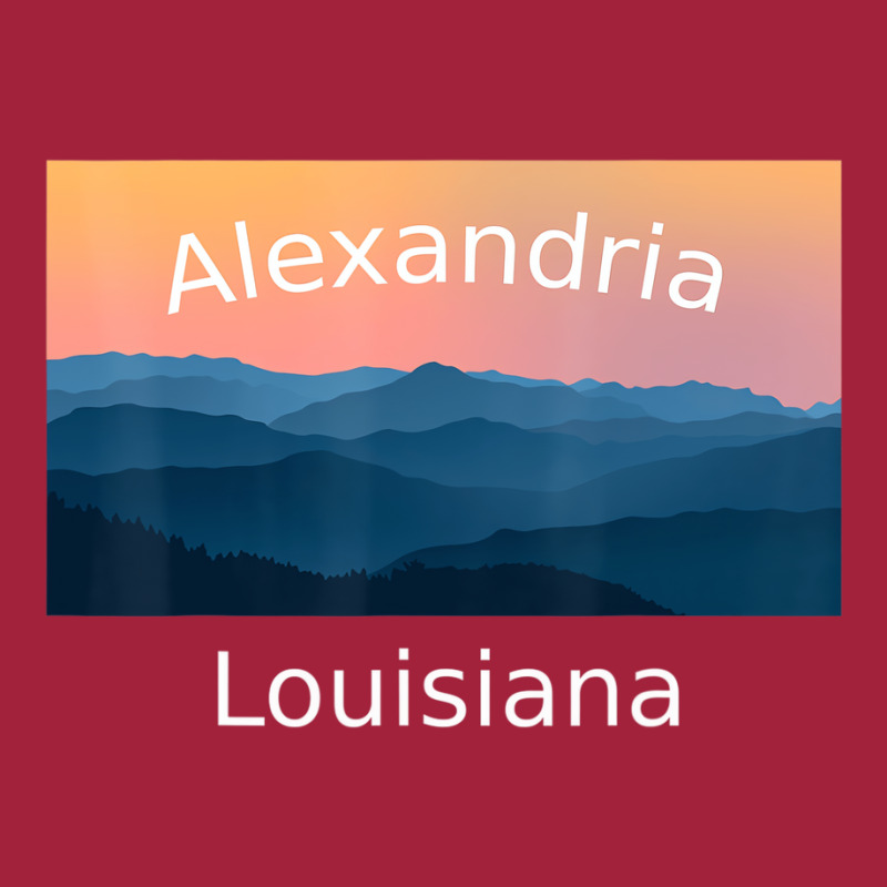 Alexandria Louisiana Mountain Sunset Hometown T Sh Basic T-shirt by fiddolamuf | Artistshot