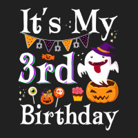 It's My 3rd Birthday Ghost Pumpkin Halloween Costu Basic T-shirt | Artistshot