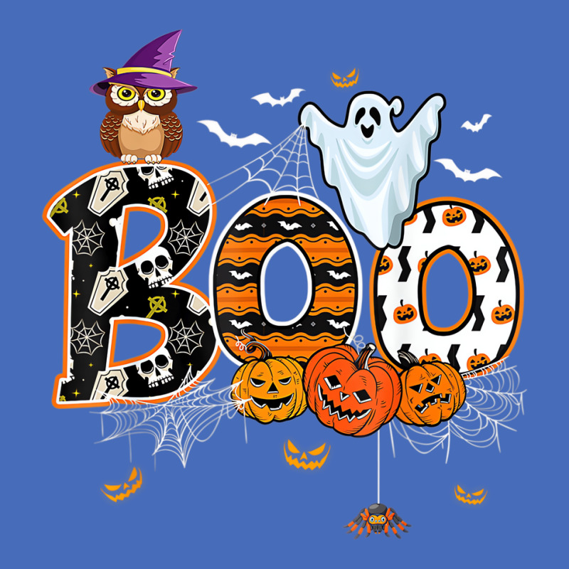 Boo Creepy Owl Pumpkin Ghost Funny Halloween Costu Basic T-shirt | Artistshot