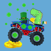 Dinosaur St Patrick's Day Monster Truck Irish Basic T-shirt | Artistshot