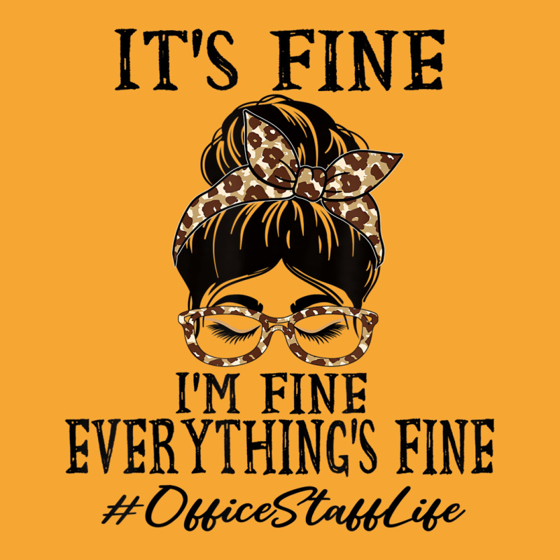 Funny Office Staff It's Fine, I'm Fine And Everyth Basic T-shirt | Artistshot