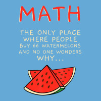 Math And Watermelons Mathematics Calculation Numbe Basic T-shirt | Artistshot