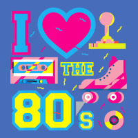 I Love Heart The 80's   Retro Vintage Vaporwave Co Basic T-shirt | Artistshot