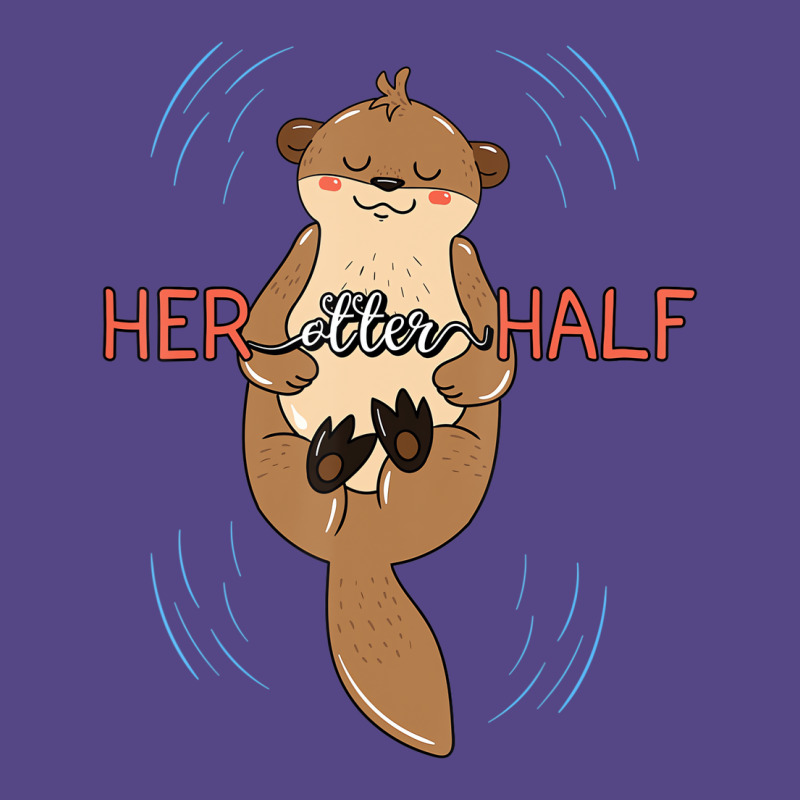 Her Otter Half Musteline Mammal Mustelid Couple An Basic T-shirt | Artistshot