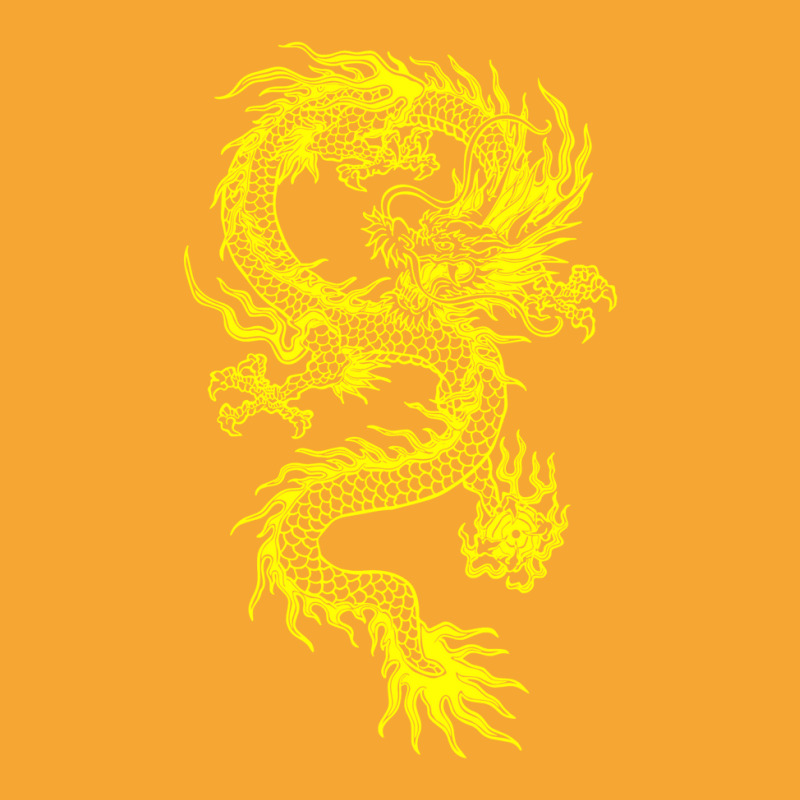 Yellow Chinese Dragon Basic T-shirt | Artistshot