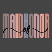 Maid Of Honor Tall Font Contrast On White Design Basic T-shirt | Artistshot