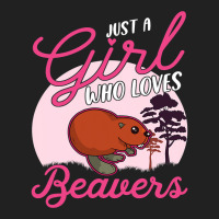 Just A Girl Who Loves Beavers 2 Basic T-shirt | Artistshot