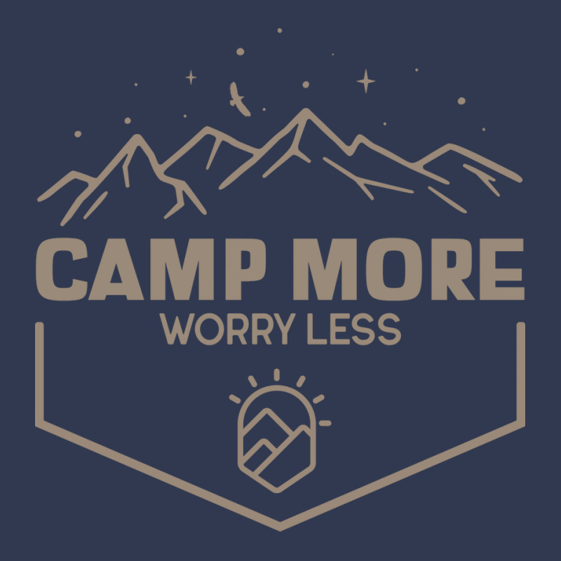 Camp More Worry Less Camping 80s Basic T-shirt | Artistshot