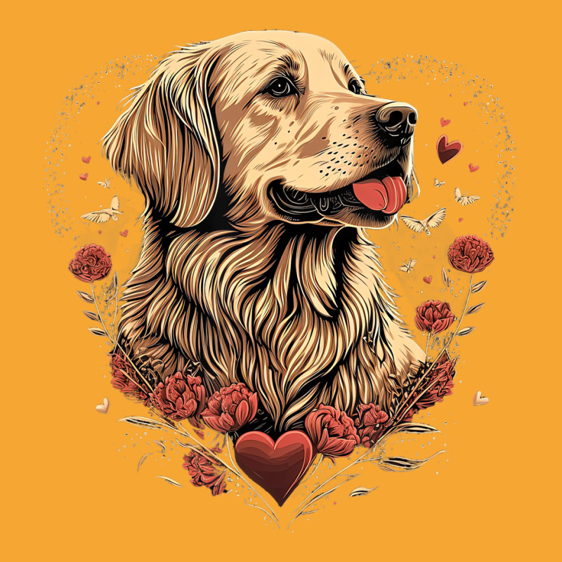 Funny Golden Retriever Dog Valentine Day T Shirt Basic T-shirt | Artistshot