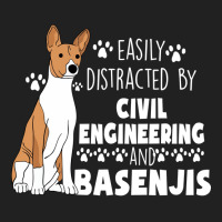 Civil Engineering And Basenjis Aesthetic Basic T-shirt | Artistshot