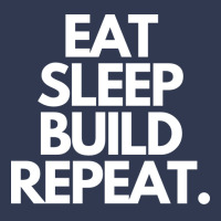 Eat Sleep Build Repeat Hippie Retro Basic T-shirt | Artistshot