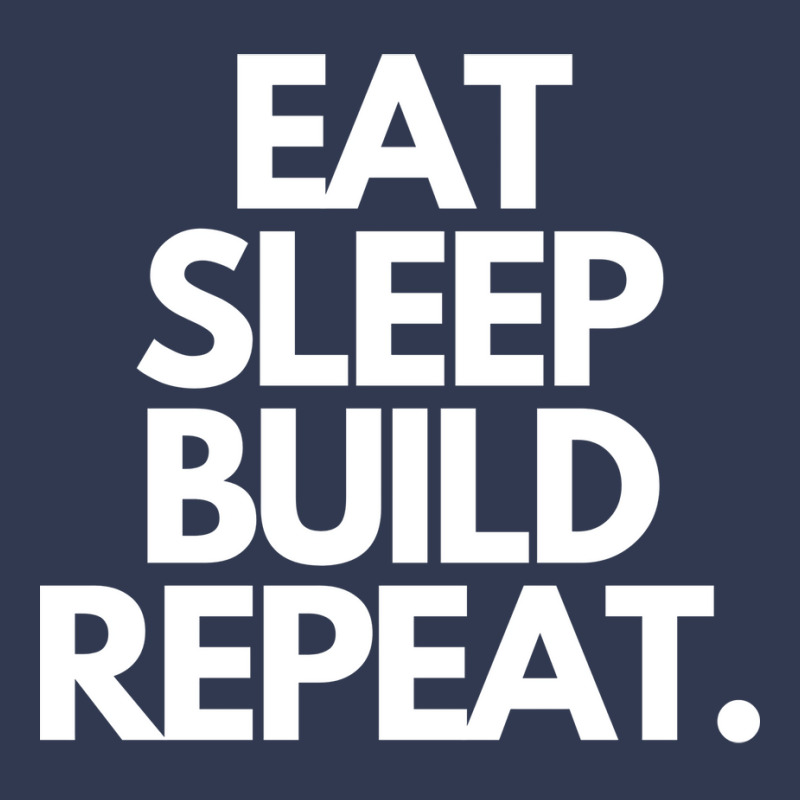 Eat Sleep Build Repeat Hippie Retro Basic T-shirt | Artistshot