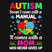 Autism Awareness T  Shirt Autism Doesn't Come With A Manual It Comes W Scorecard Crop Tee | Artistshot