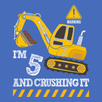 Im 5 And Crushing It Funny 5th Birthday Excavator Basic T-shirt | Artistshot