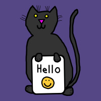 Cute Cat Says Hello Nature Basic T-shirt | Artistshot