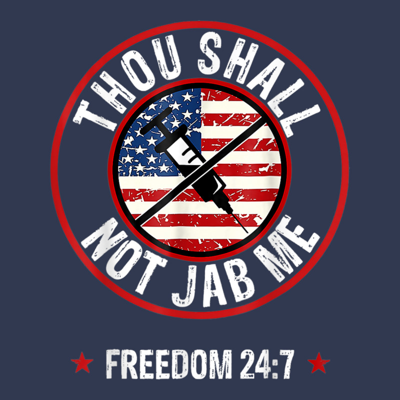 Thou Shall Not Jab Me Anti Vax No Vaccine Freedom Basic Youth T-shirt by kranendon | Artistshot