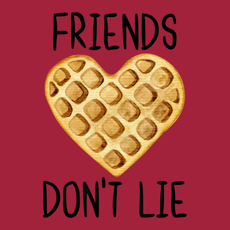 Friends Don't Lie Funny Waffle Heart Love For Best Basic Youth T-shirt by wafaha | Artistshot