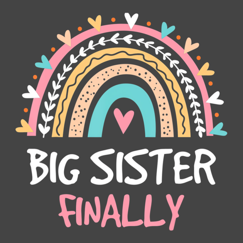 Big Sister Finally Rainbow New Baby Announcement T Basic Youth T-shirt by scrabeck | Artistshot