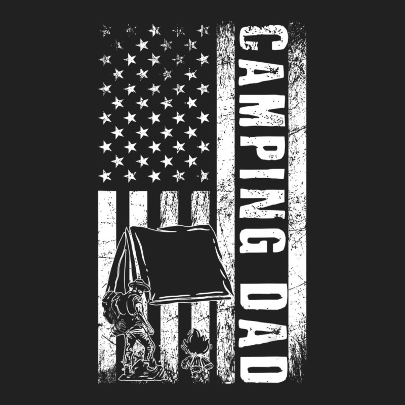 Camping Dad Usa Flag Camper Daddy Father's Day T S Basic Youth T-shirt by ervanm | Artistshot