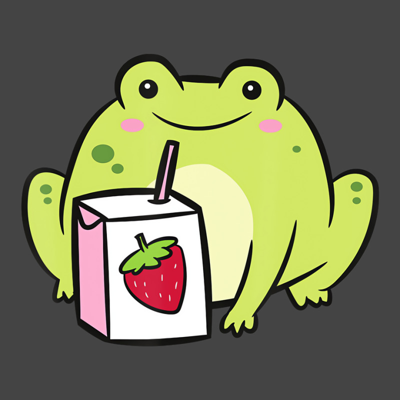 Funny Frog Lover Frog With Strawberry Milk T Shirt Basic Youth T-shirt by voutsro | Artistshot