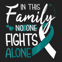 In This Family No One Fights Alone Cervical Cancer Basic Youth T-shirt | Artistshot