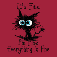 It's Fine I'm Fine Everything Is Fine Funny Black Basic Youth T-shirt | Artistshot