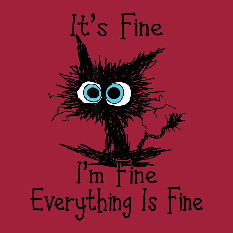 It's Fine I'm Fine Everything Is Fine Funny Black Basic Youth T-shirt | Artistshot