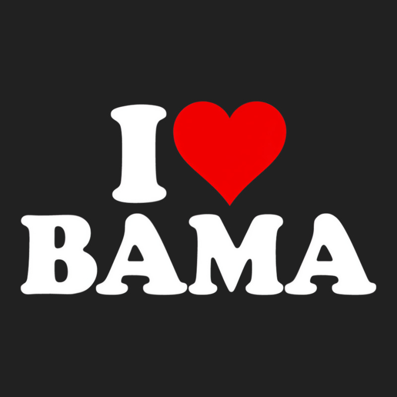 I Love Heart Bama Alabama T Shirt Basic Youth T-shirt by hausch | Artistshot