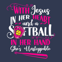 Jesus In Her Heart Softball Hand Funny Pitcher For Basic Youth T-shirt | Artistshot