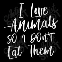 I Love Animals So I Don't Eat Them Cropped Sweater | Artistshot