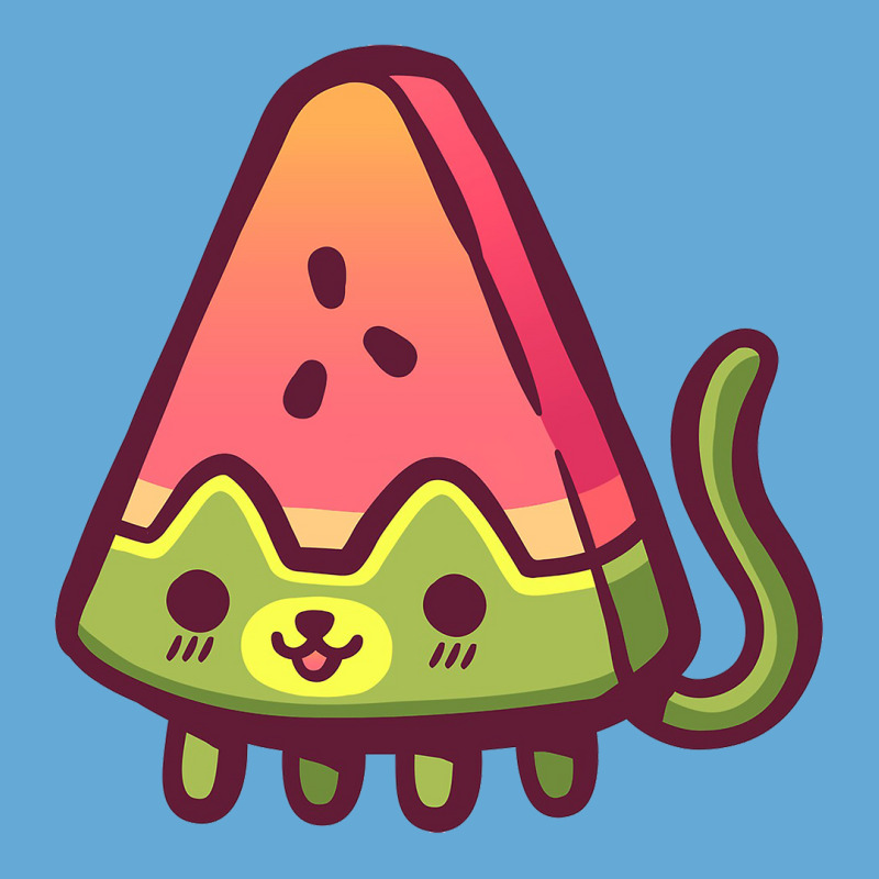 Watermelon Cat Basic T-shirt by steverlopez | Artistshot