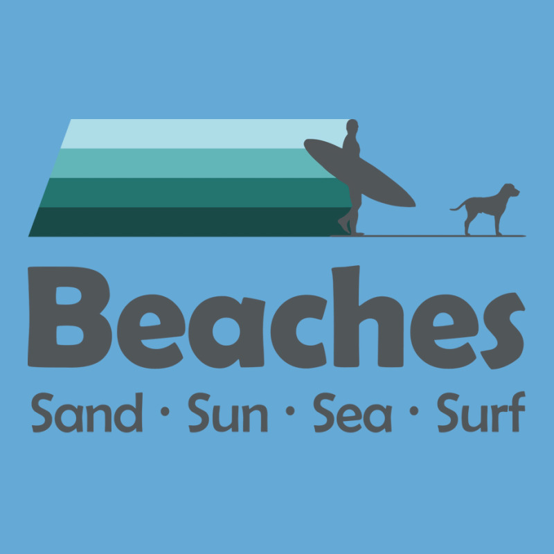 Beaches Sand Sun Sea Surf Basic T-shirt | Artistshot