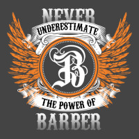 Barber Name Shirt Never Underestimate The Power Of Basic T-shirt | Artistshot