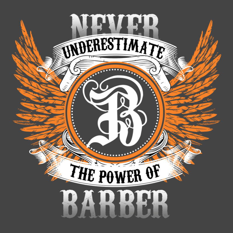 Barber Name Shirt Never Underestimate The Power Of Basic T-shirt | Artistshot