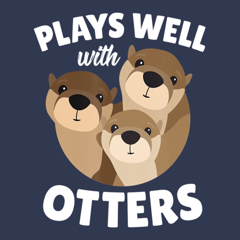 Plays Well With Otters Shirt   Funny Otter Pun Gif Basic T-shirt | Artistshot