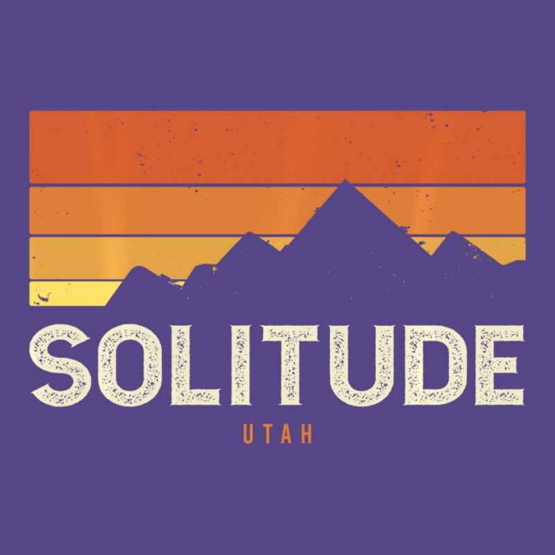 Vintage Solitude Utah Mountains Hiking Sunset Retr Basic T-shirt | Artistshot