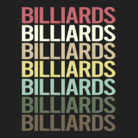 Colorful Text Billiards 1 Basic T-shirt | Artistshot