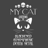 My Cat Listens To Blackened Atmospheric Death Meta Basic T-shirt | Artistshot